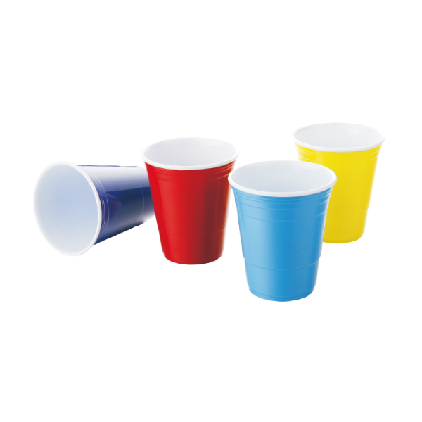 Double-wall plastic cup.
