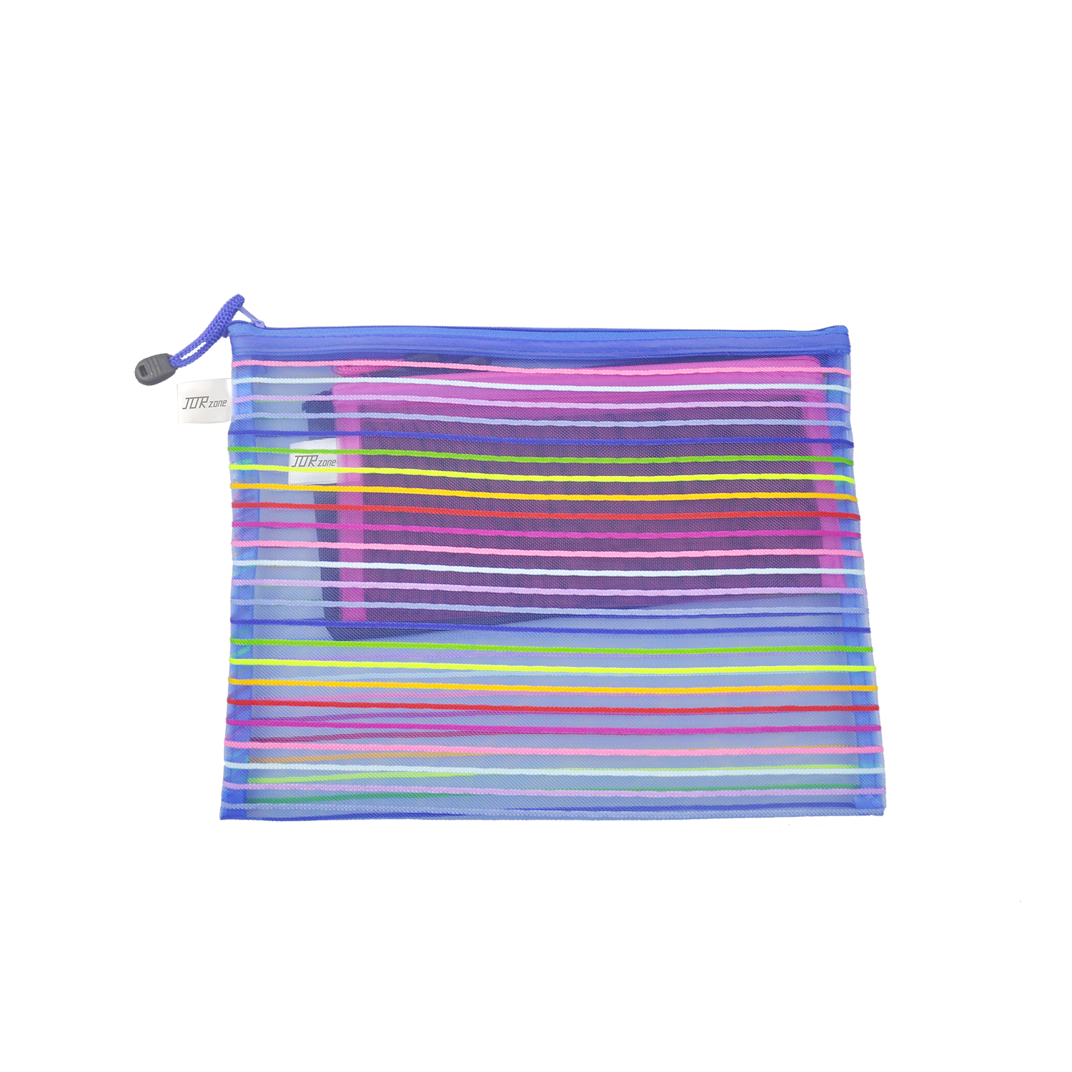 Document wallets with zipper