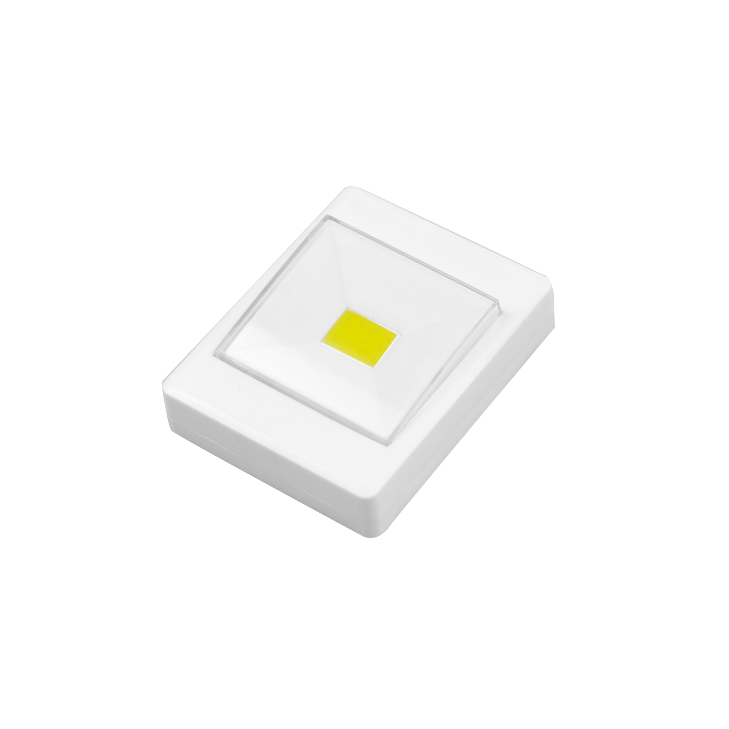 On/off plastic COB light with 2pcs magnet at back