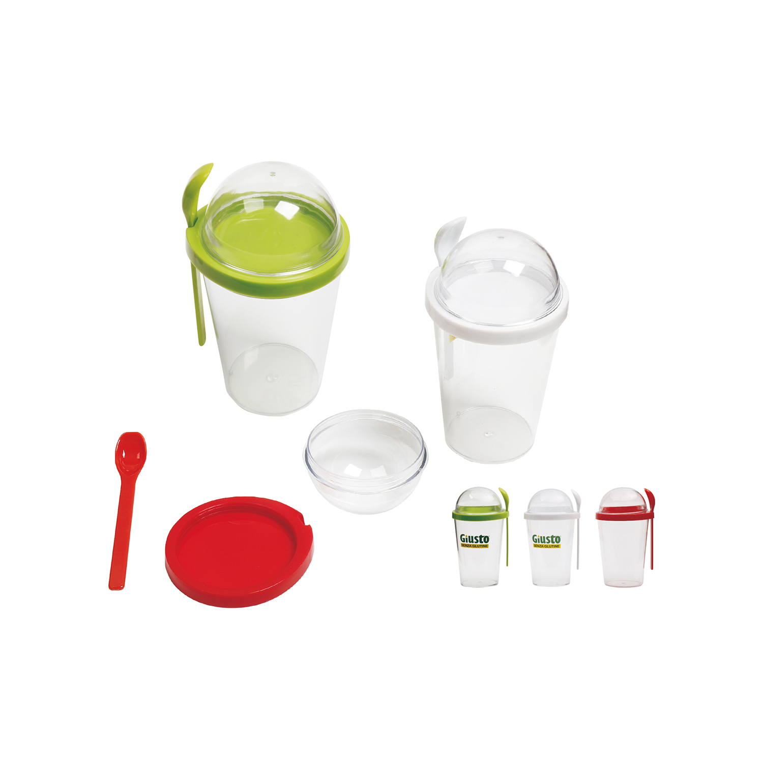 Fruit Salad cup with spoon