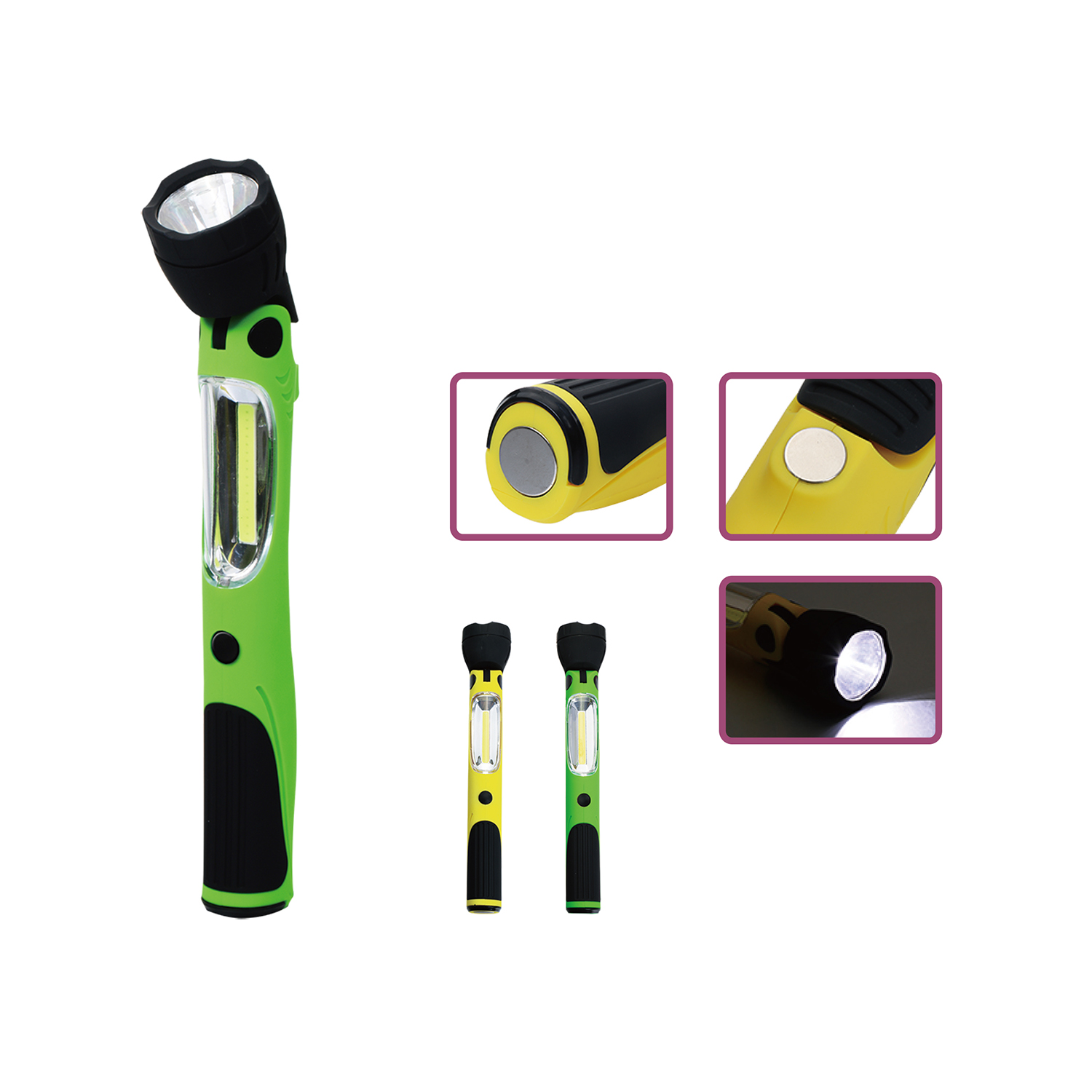 COB Working Flashlight
