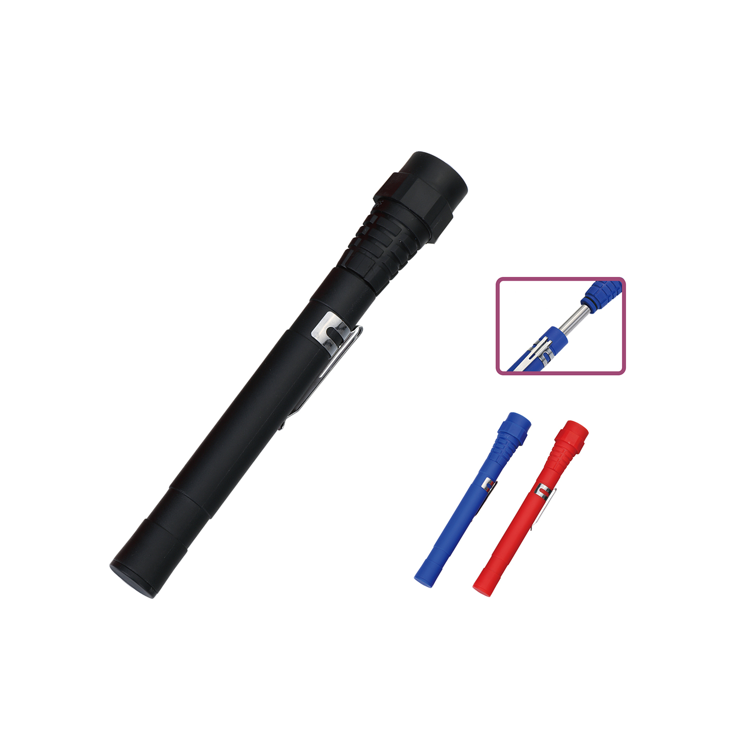 plastic telescopic worklight with magnetic on front