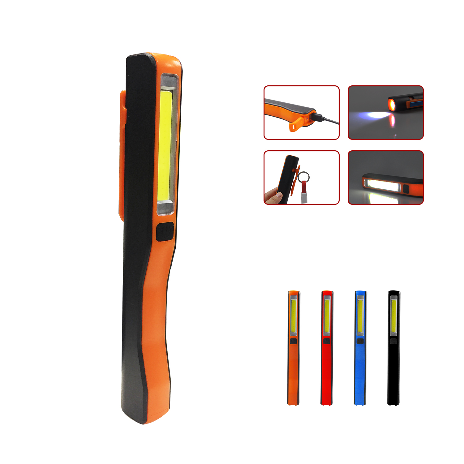 COB plastic rechargeable working light 