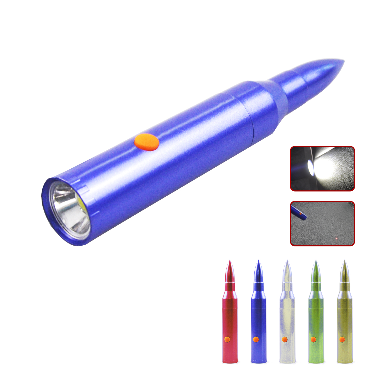 3watt COB plastic flashlight with laser