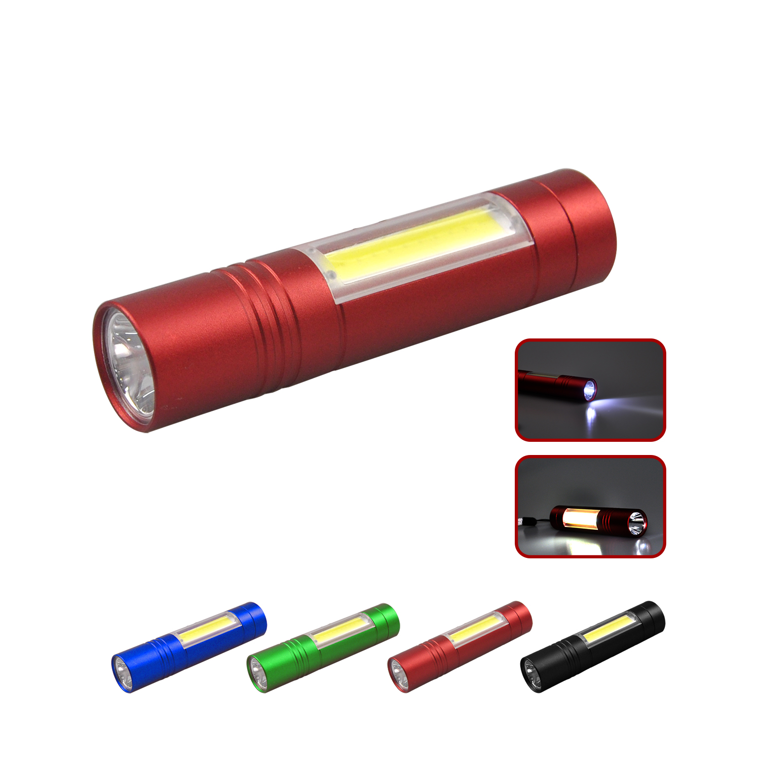 Aluminum COB flashlight 