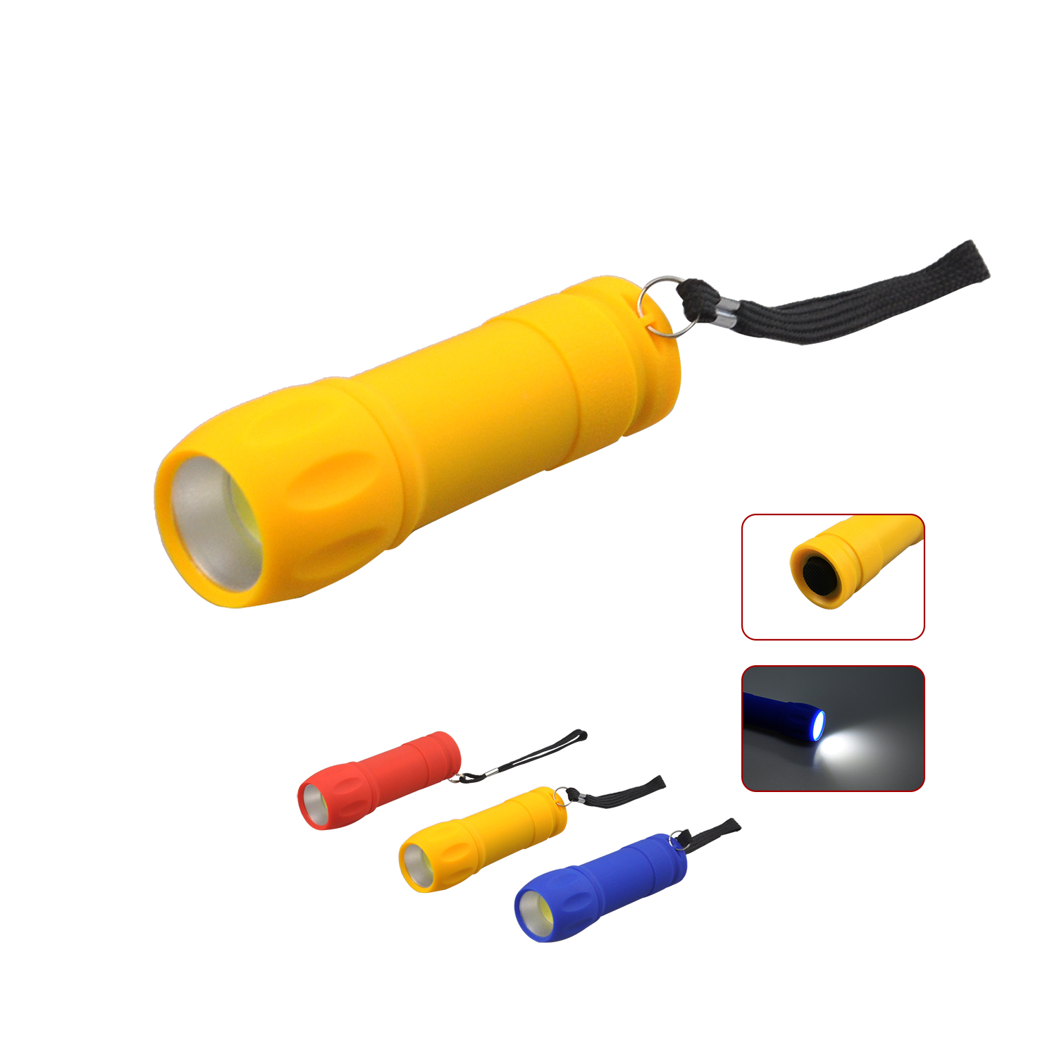1watt COB plastic torch 