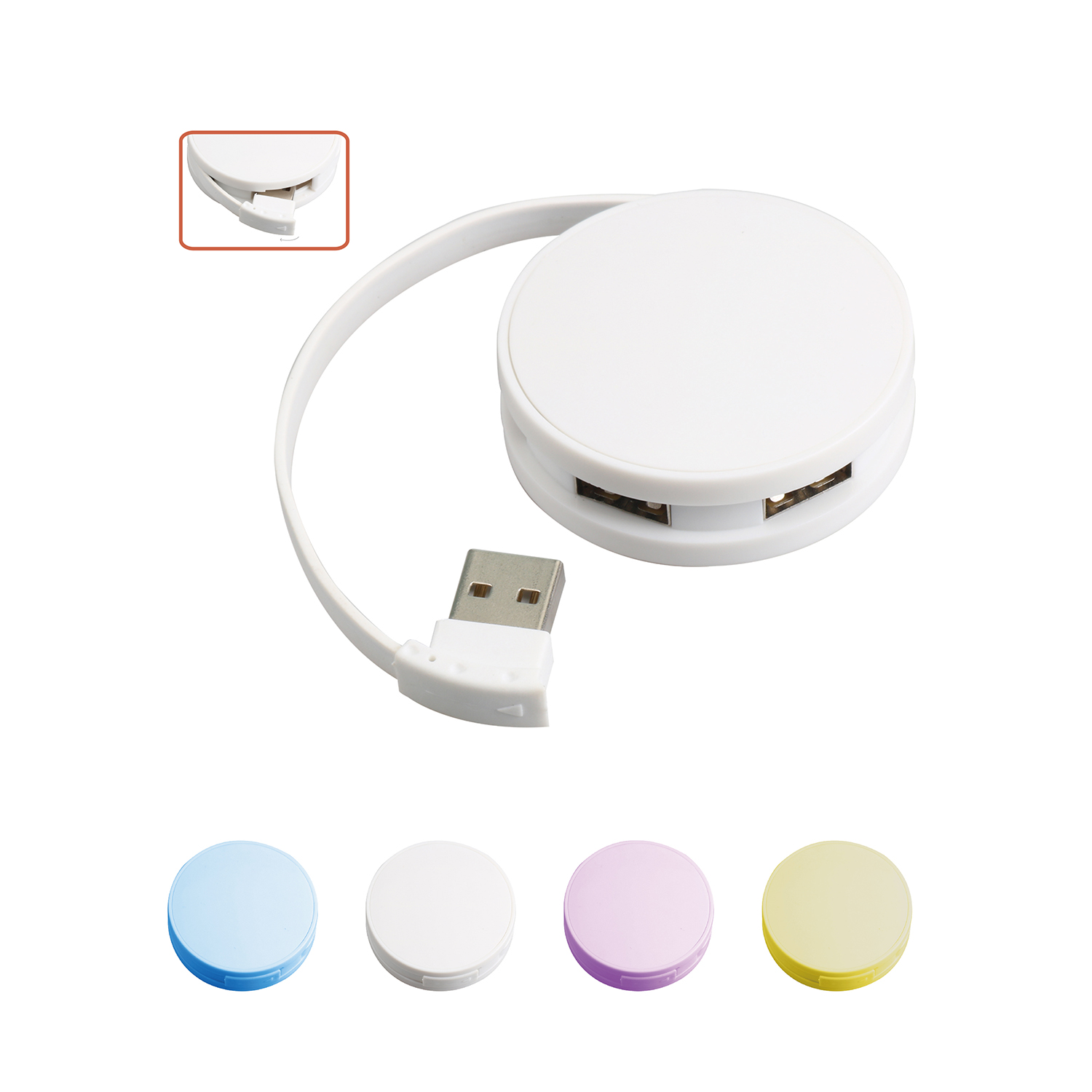 4-port Wrap Around USB Hub