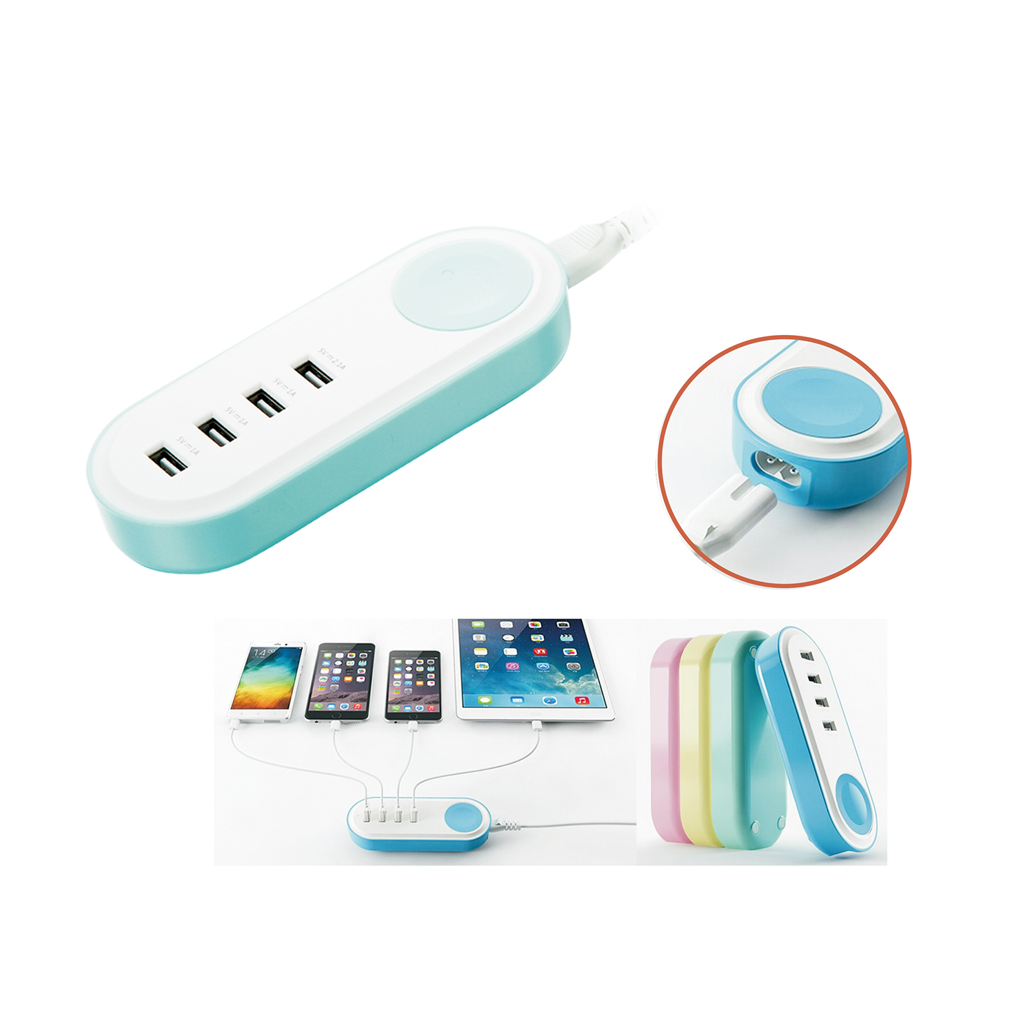 4-in-1 USB AC Adaptor