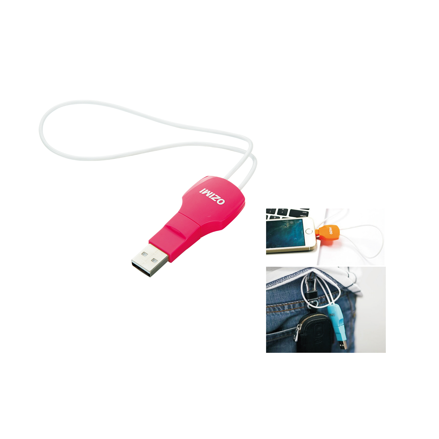 Key shape USB charger Samsung or iphone adaptor