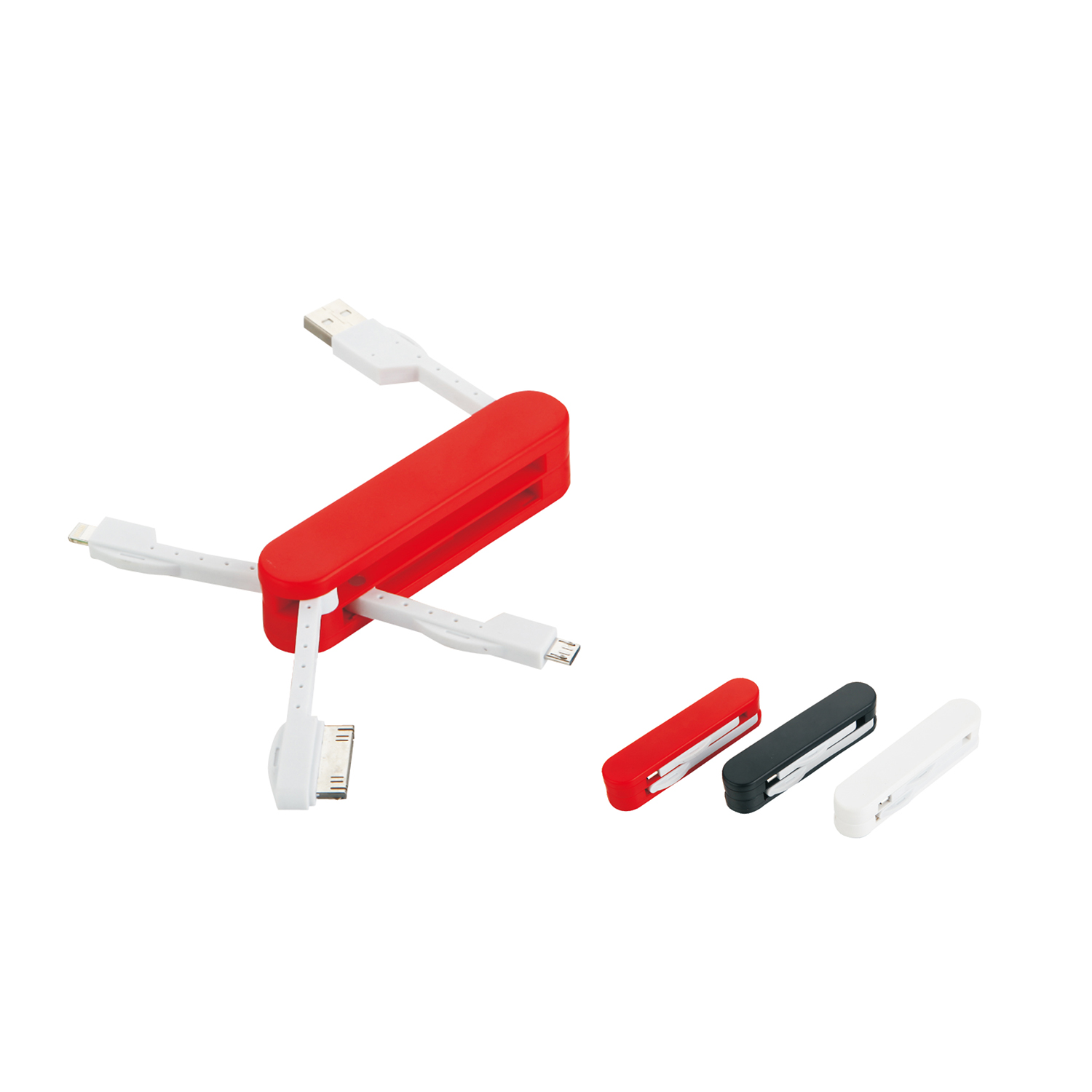 Foldable Swiss Knife Shape 3 in 1 Charging cabel