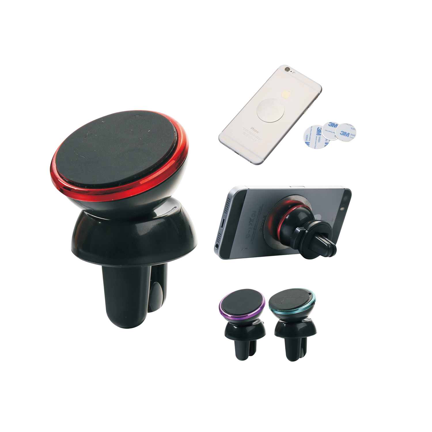 Magnet In-car Use rotaing phone holder metal plate+Moun