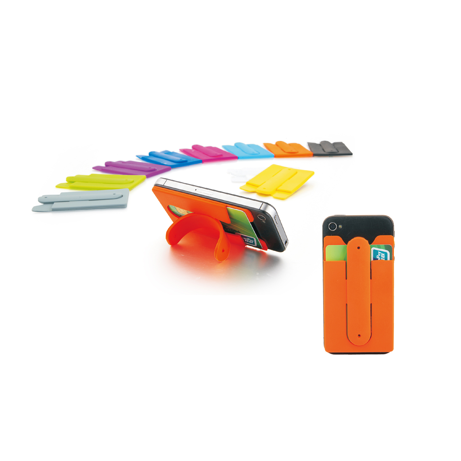 Silicone Phone Wallet with Stand