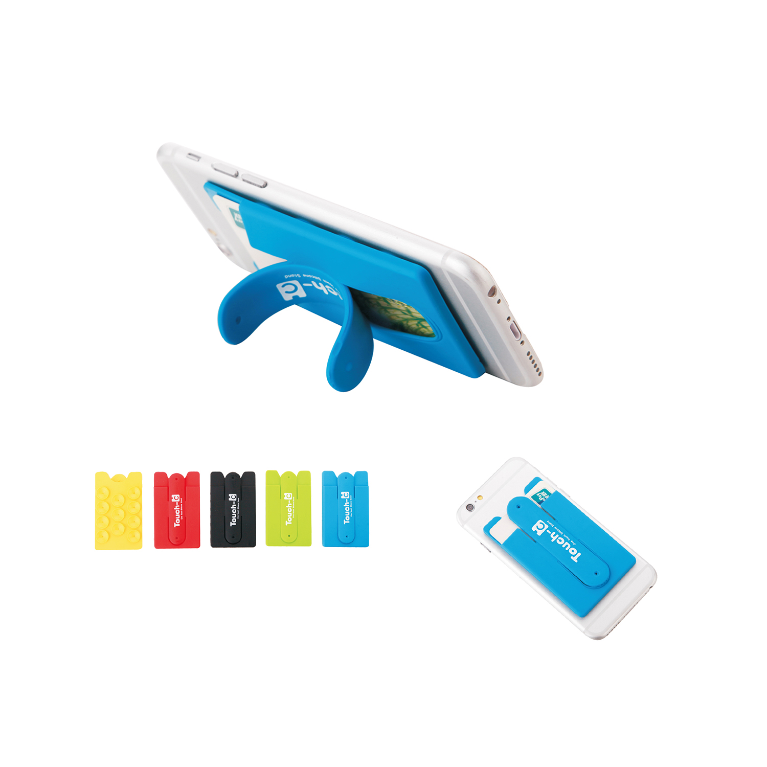 Silicone Phone Wallet with Stand
