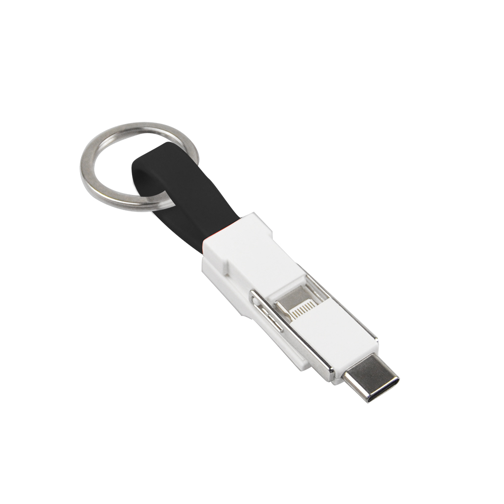 3 in 1 cable with keychain