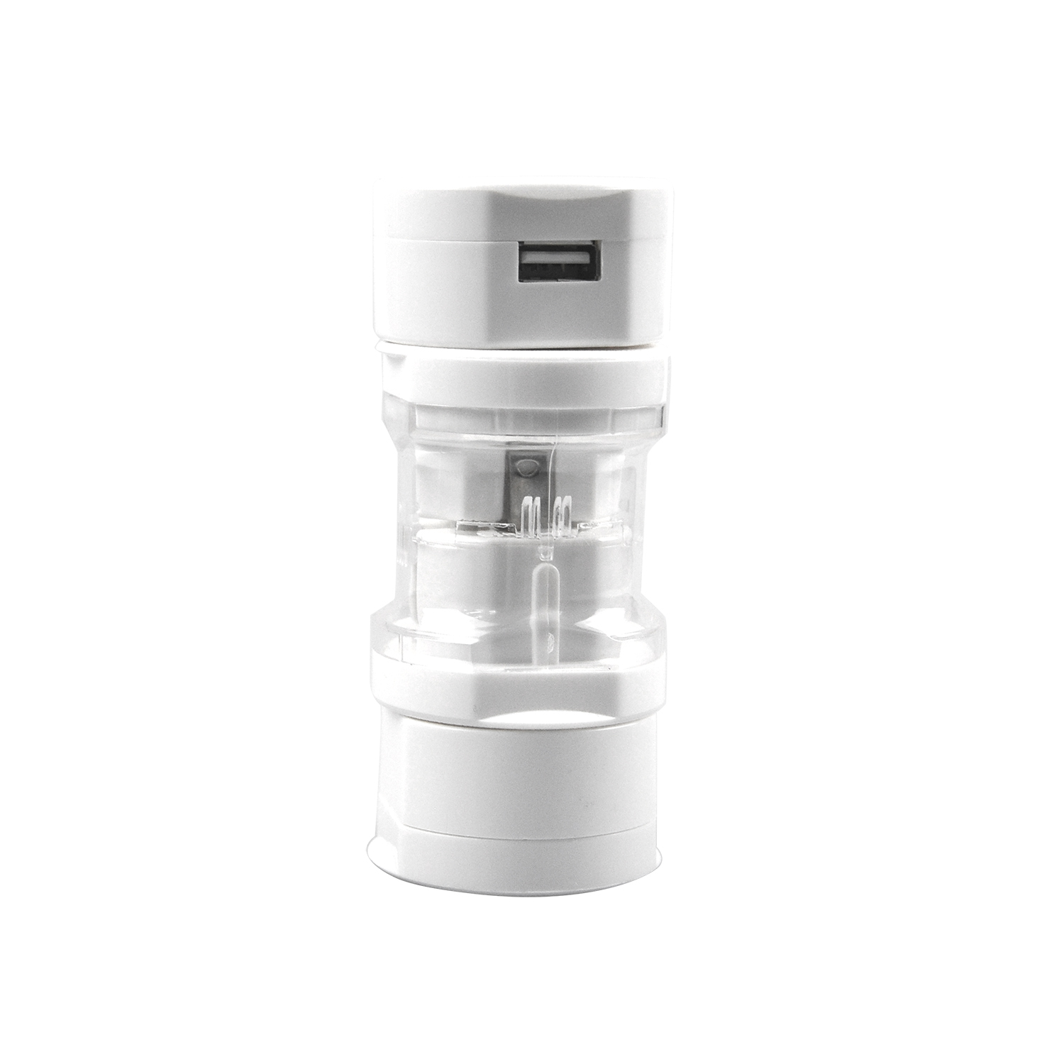 Universal USB travel adapter