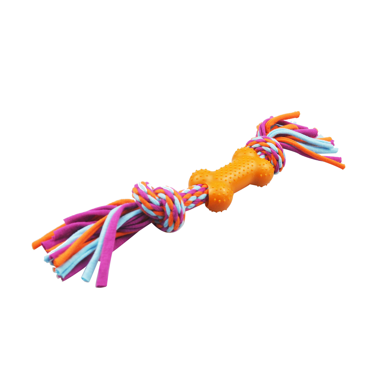 Pet bone-shape Plastic Dog Rope Chew Toy for Cleaning Teeth