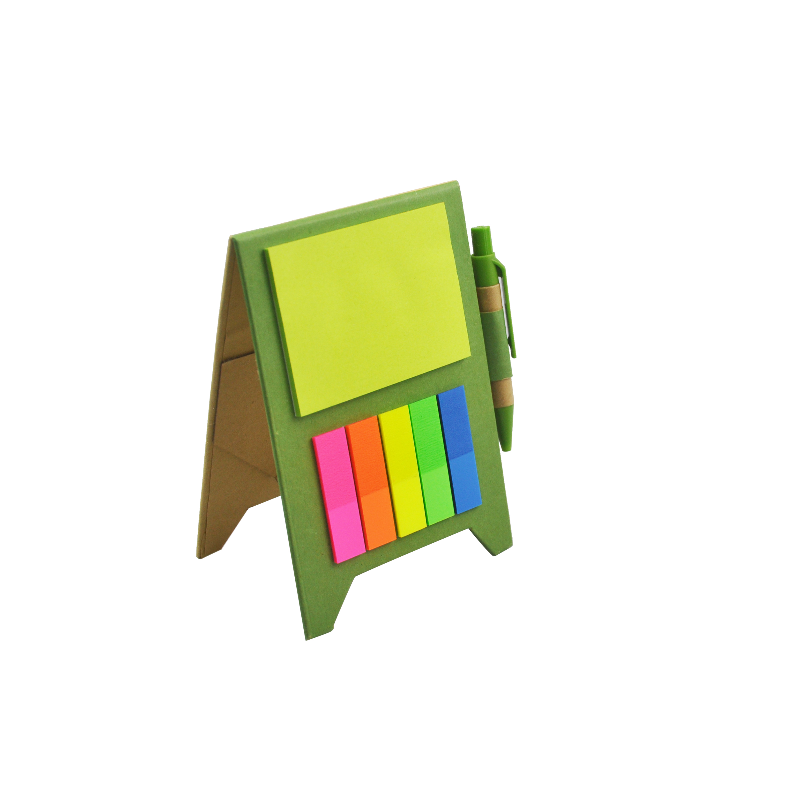 Promotional Foldable Office Colorful Sticky Notes Post Notepads with Pen