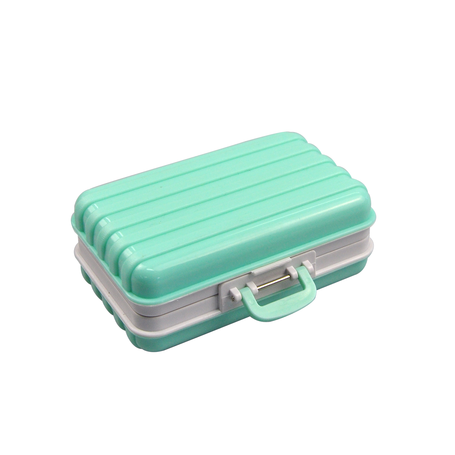 Small Suitcase-shape Portable Medicine Box with 6 Compartments