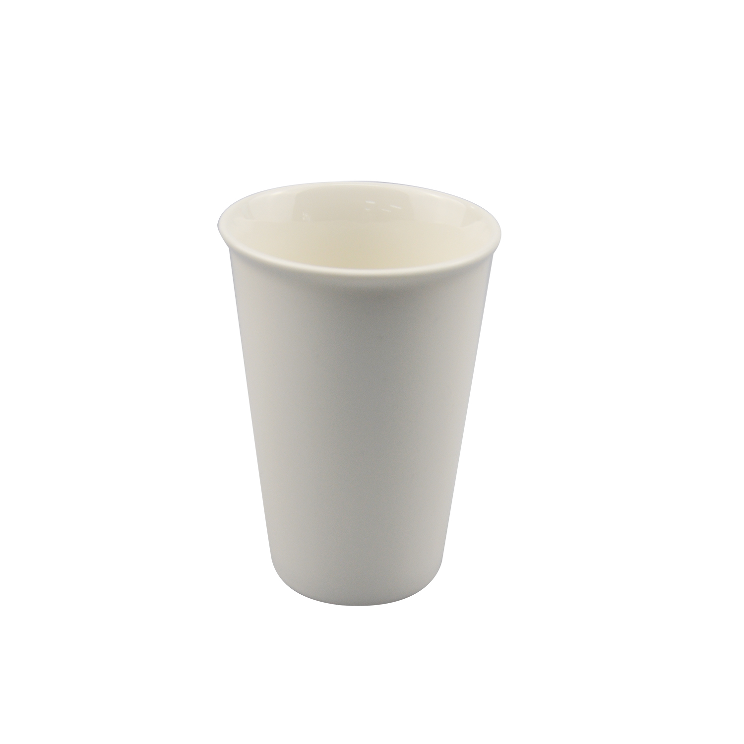 White OEM Pattern Disposable Drinking Cup Tumbler Ceramic Mug